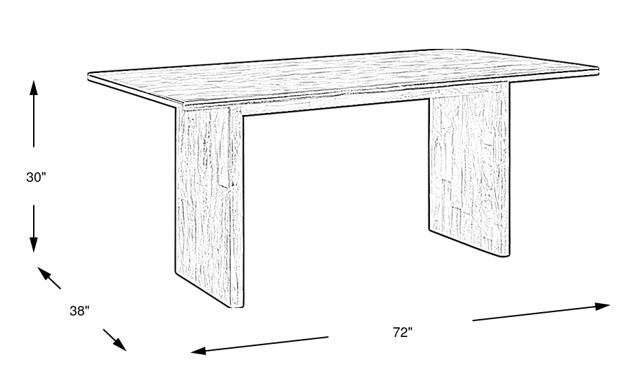 Dimension Image. Please refer to the Dimension Tab on this page for dimension details.