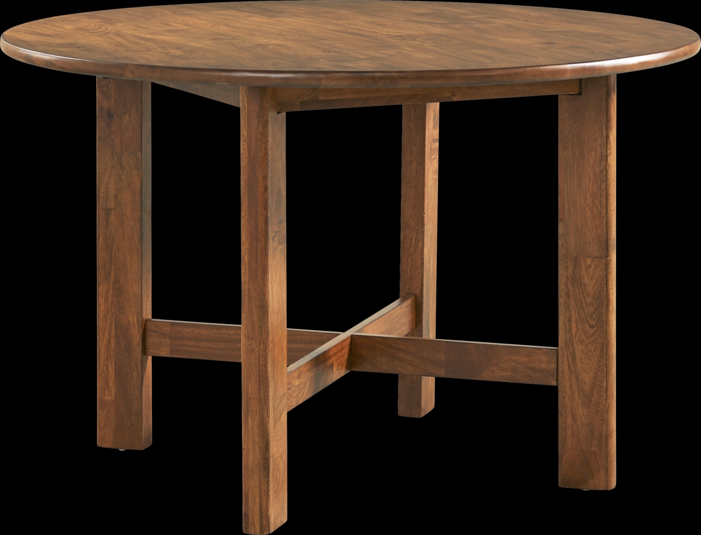 Surrey Ellis Brown 5 Pc Round Dining Room with Panel Back Chairs - Thumbnail - Image 2