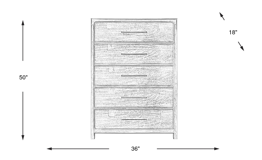 Dimension Image. Please refer to the Dimension Tab on this page for dimension details.