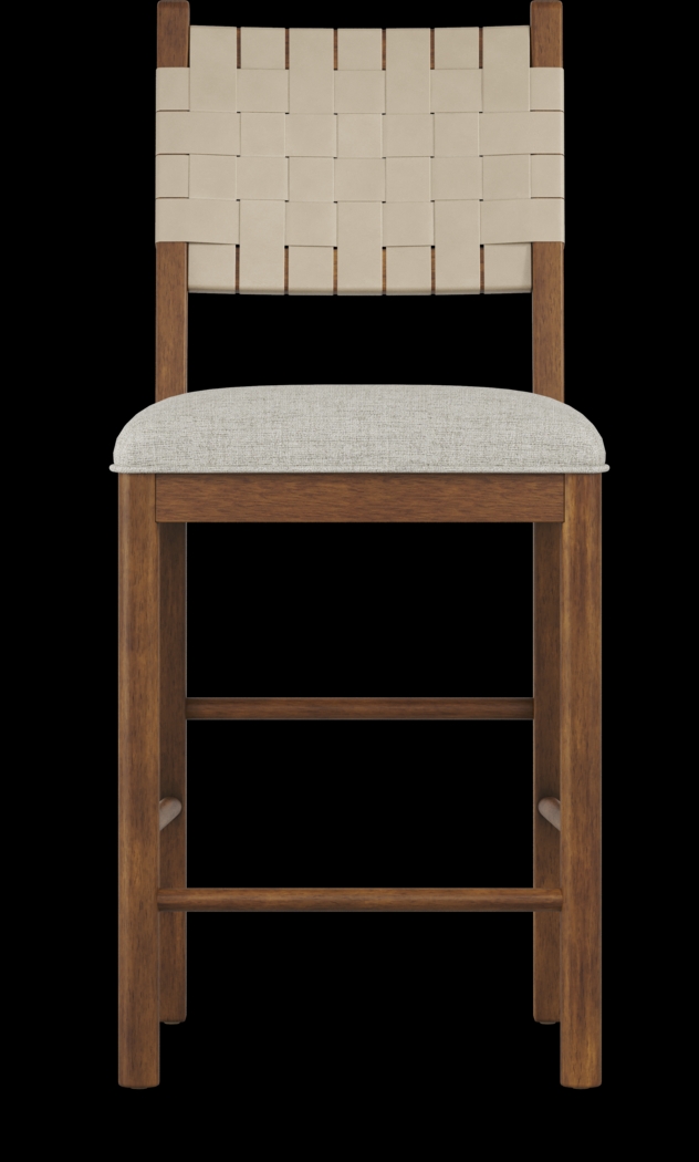 Surrey Ellis Brown Counter Height Strap Back Chair - Thumbnail - Image 3