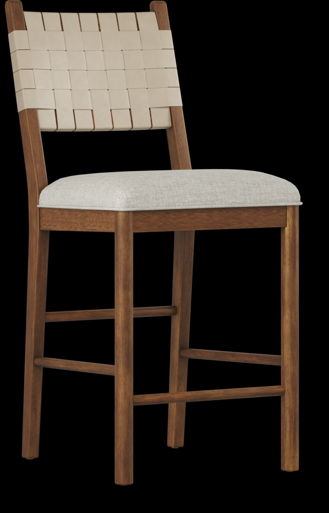 Surrey Ellis Brown Counter Height Strap Back Chair - Thumbnail - Image 1