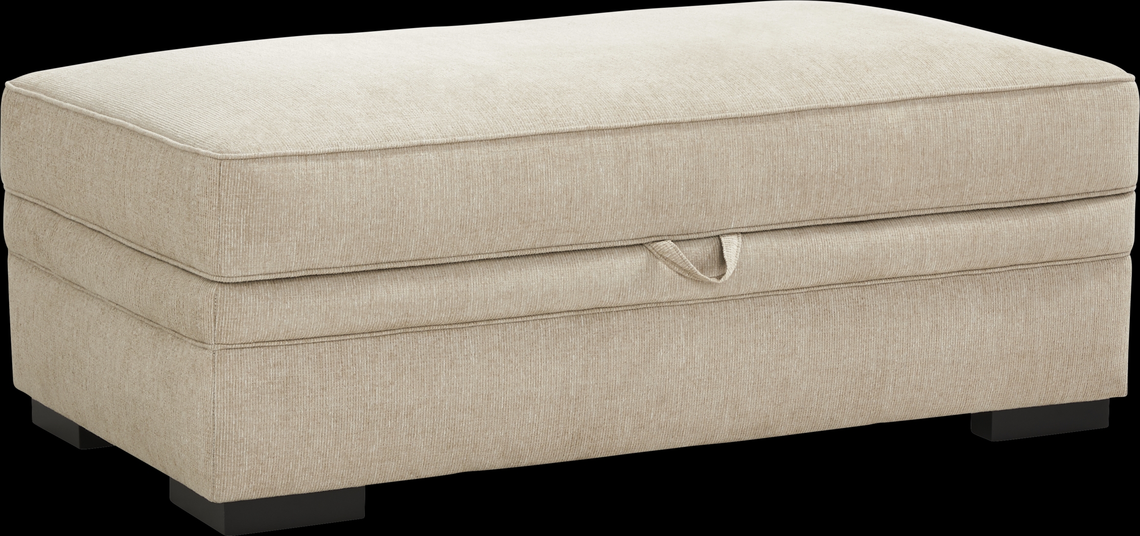 Surrey Hills Beige Storage Ottoman - Thumbnail - Image 1