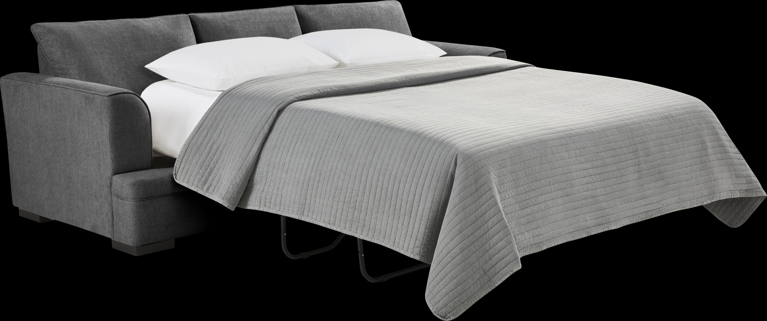 Surrey Hills Black Sleeper Sofa - Thumbnail - Image 2