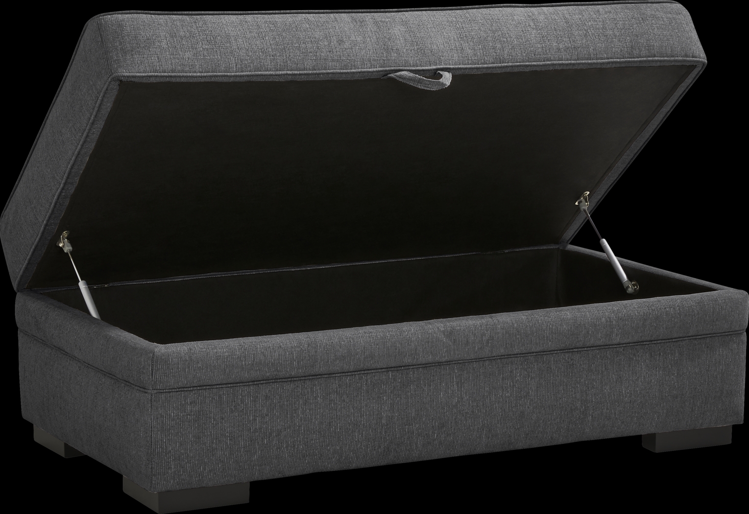 Surrey Hills Black Storage Ottoman - Thumbnail - Image 2
