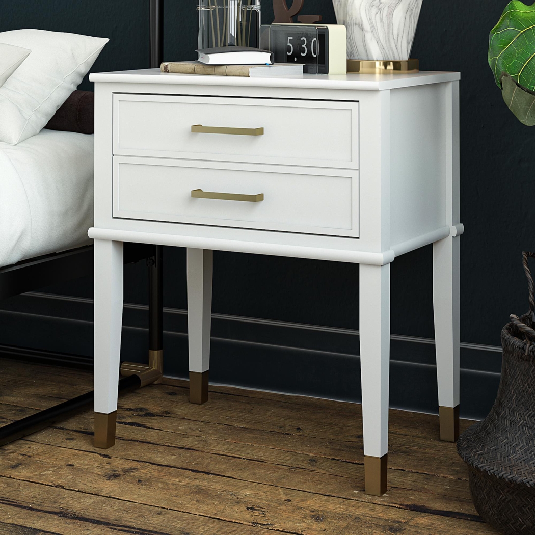 Surrhyne White End Table - Thumbnail - Image 3
