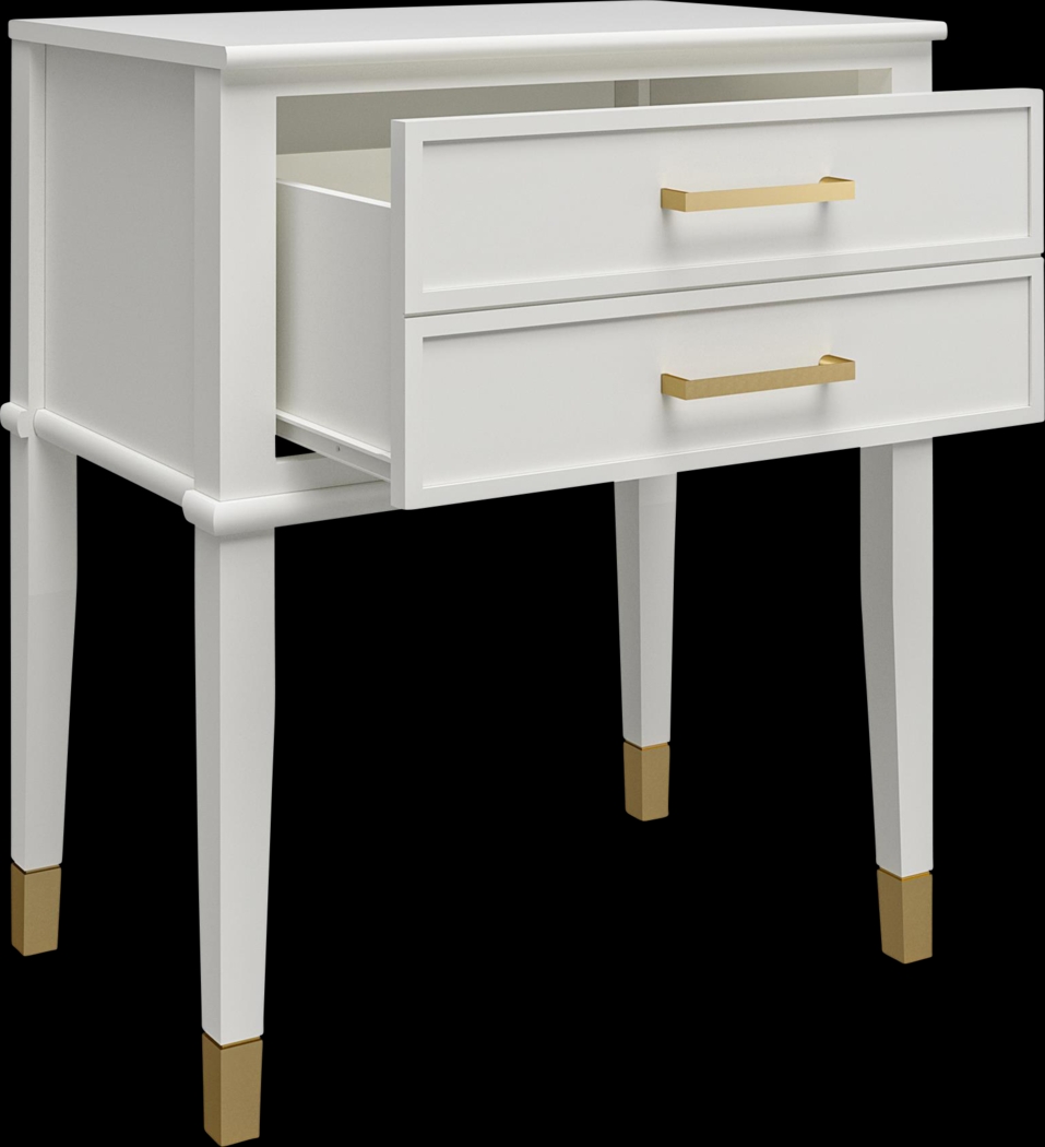 Surrhyne White End Table - Thumbnail - Image 5