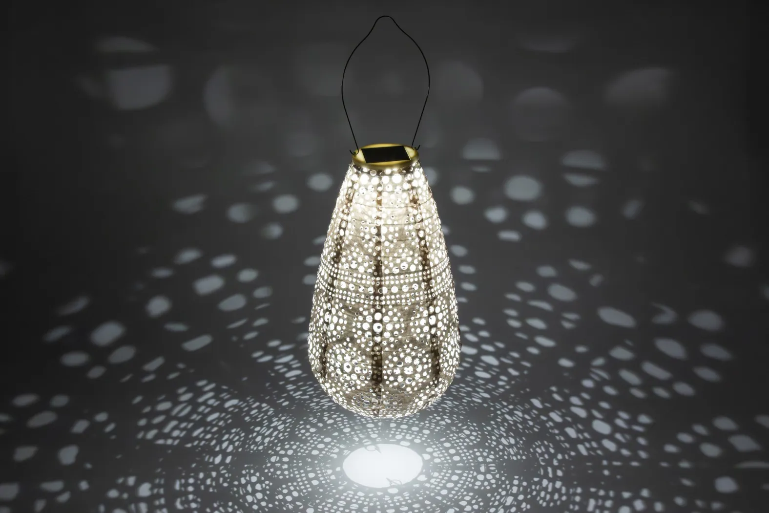 Sury White Outdoor Solar Lantern - Thumbnail - Image 2