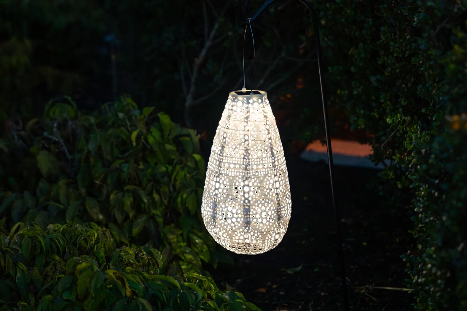 Sury White Outdoor Solar Lantern - Thumbnail - Image 6