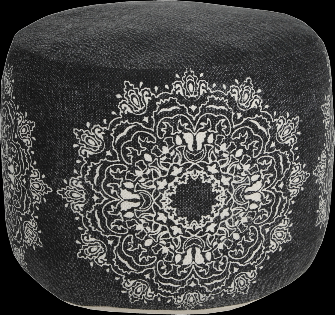 Susara Black/White Pouf - Thumbnail - Image 7