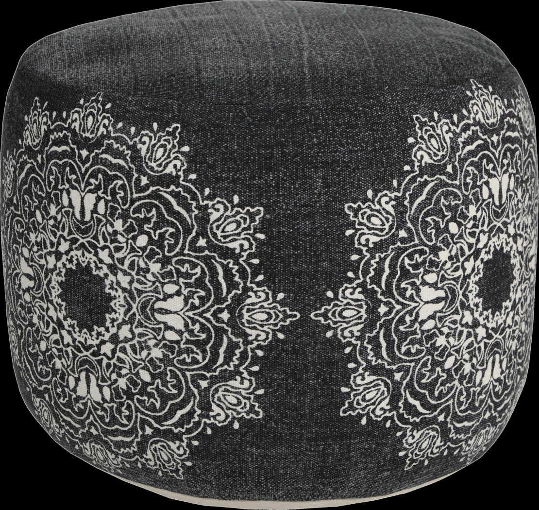 Susara Black/White Pouf - Thumbnail - Image 8