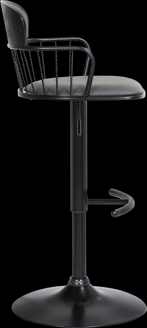 Suscroft Gray Adjustable Barstool - Thumbnail - Image 4