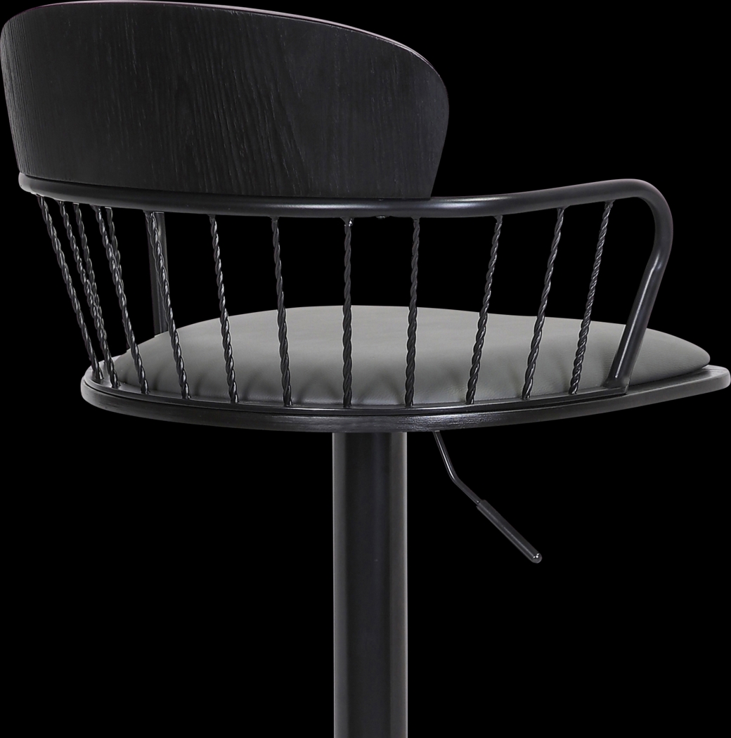 Suscroft Gray Adjustable Barstool - Thumbnail - Image 8