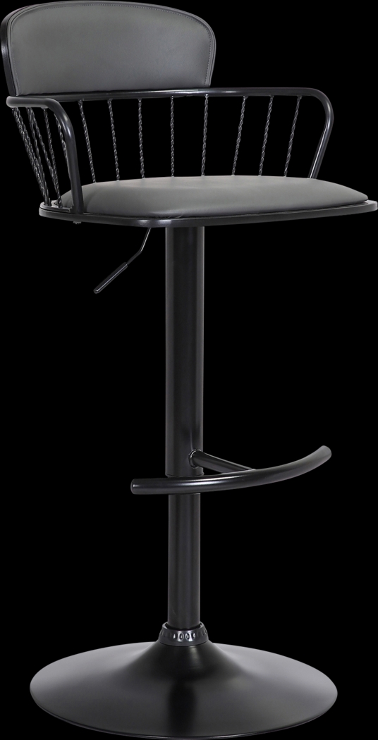 Suscroft Gray Adjustable Barstool - Thumbnail - Image 1