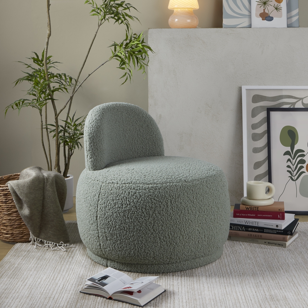 Suska Green Accent Chair - Thumbnail - Image 3