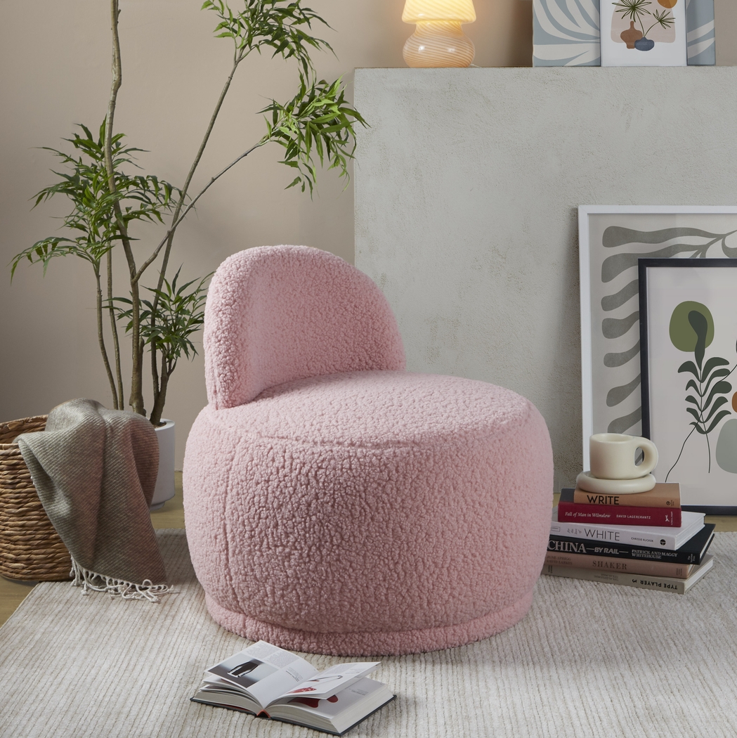 Suska Pink Accent Chair - Thumbnail - Image 3