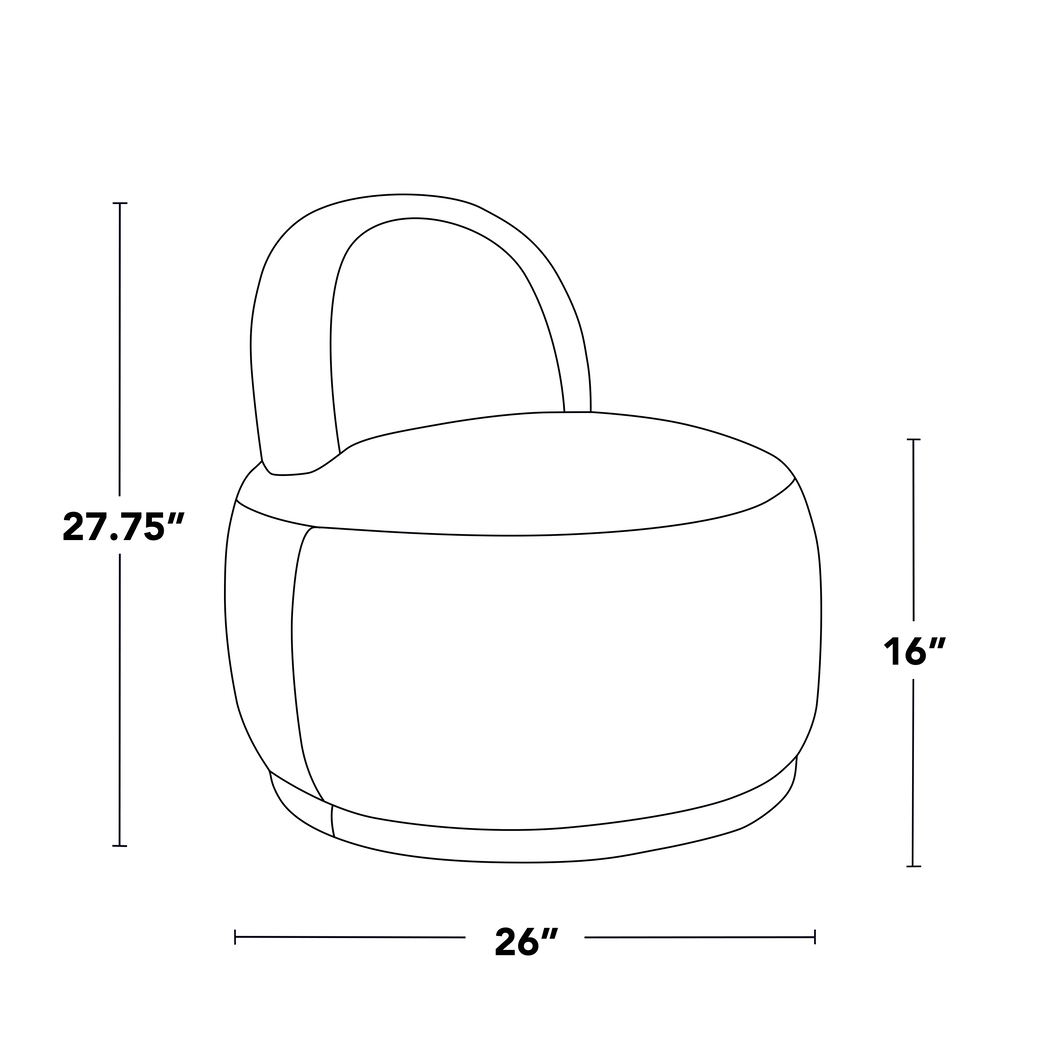 Suska White Accent Chair - Thumbnail - Image 4
