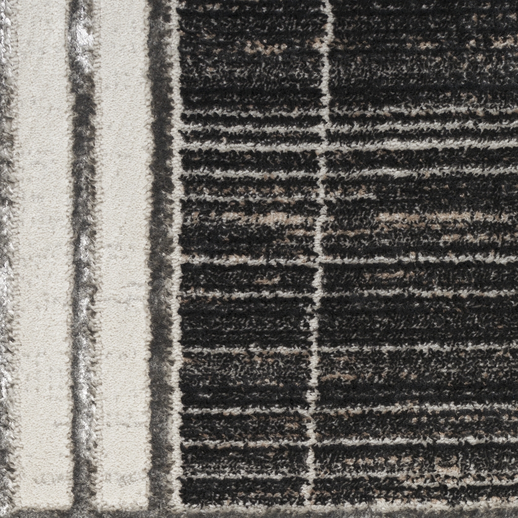 Susson Charcoal/Silver 5'3 x 7'3 Rug - Thumbnail - Image 4