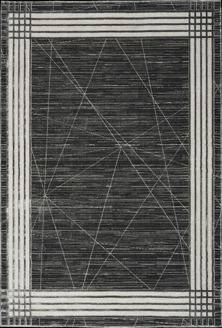 Susson Charcoal/Silver 5'3 x 7'3 Rug - Thumbnail - Image 1
