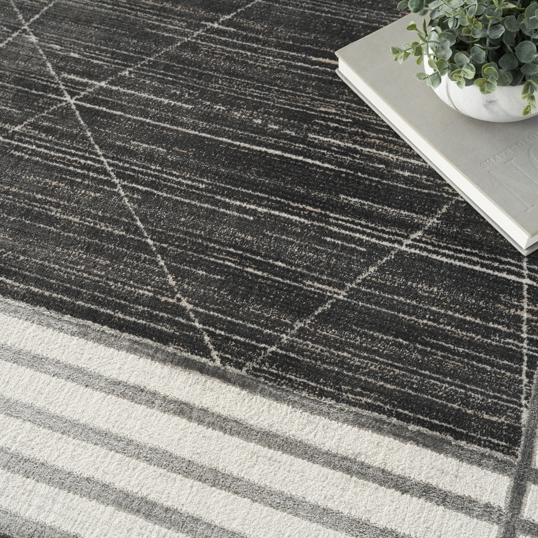 Susson Charcoal/Silver 7'10 x 9'10 Rug - Thumbnail - Image 5