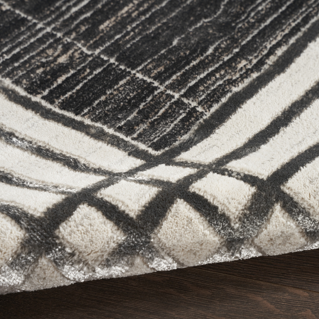 Susson Charcoal/Silver 7'10 x 9'10 Rug - Thumbnail - Image 6