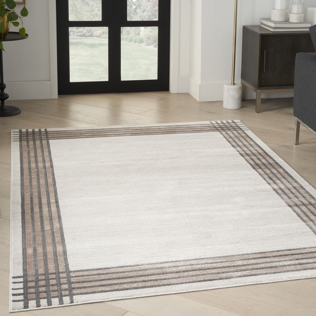 Susson Ivory/Silver 5'3 x 7'3 Rug - Thumbnail - Image 3