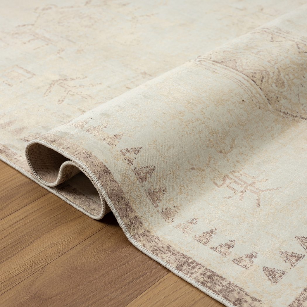 Sutay Beige 5'3 x 7' Rug - Thumbnail - Image 5