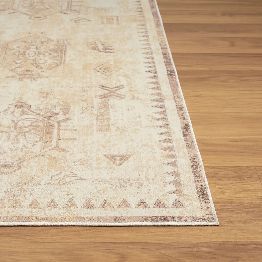 Sutay Beige 7'10 x 9'10 Rug - Thumbnail - Image 9