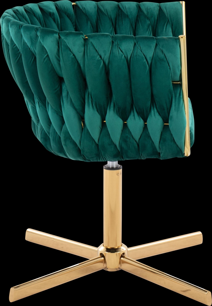 Sutcliff Green Swivel Accent Chair - Thumbnail - Image 5
