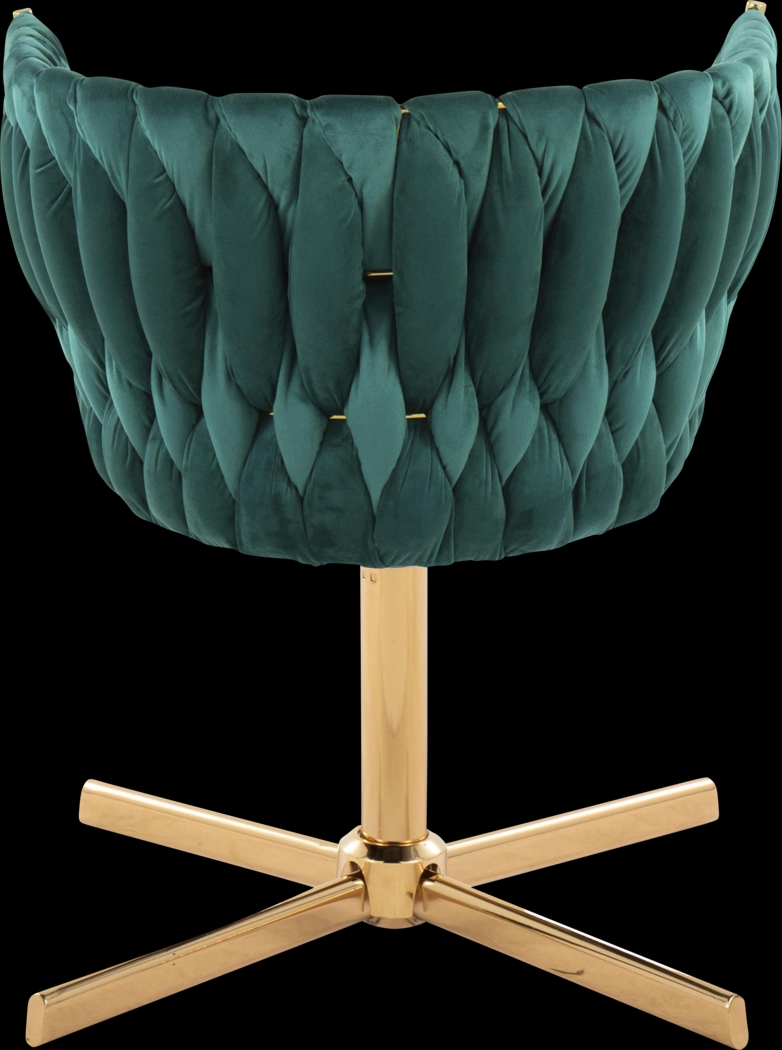 Sutcliff Green Swivel Accent Chair - Thumbnail - Image 7
