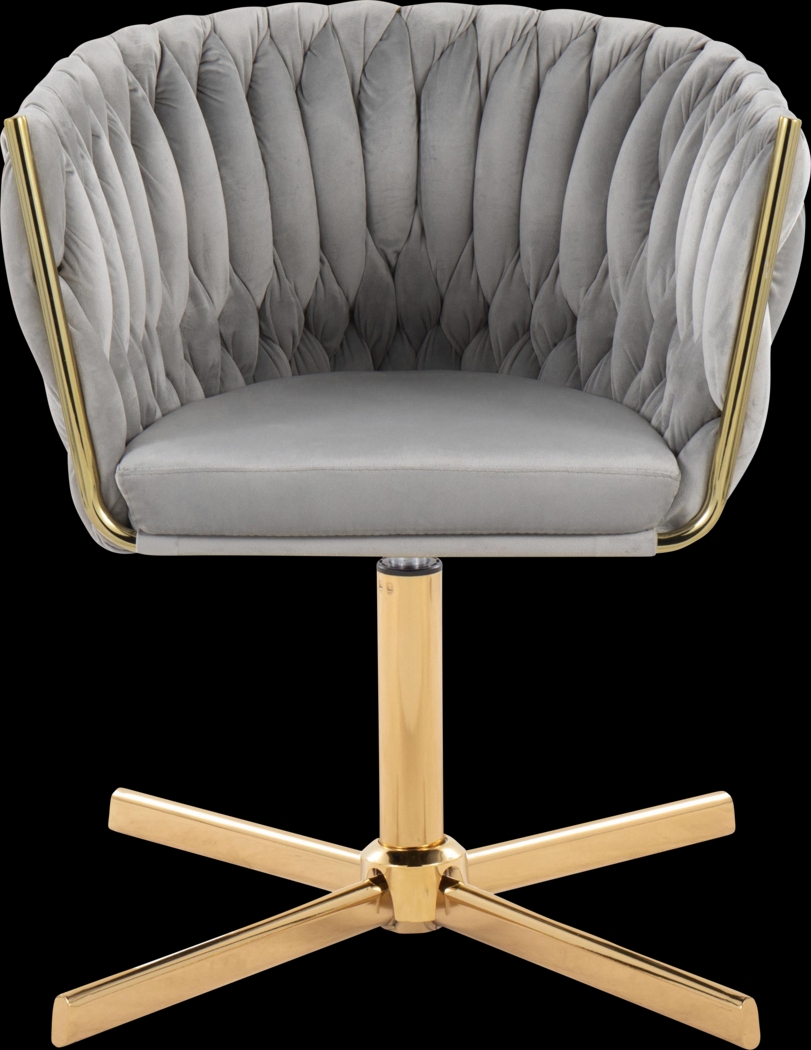 Sutcliff Silver Swivel Accent Chair - Thumbnail - Image 5