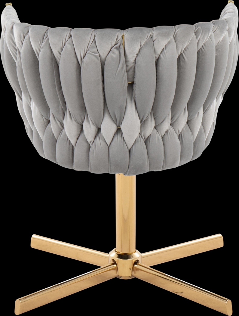 Sutcliff Silver Swivel Accent Chair - Thumbnail - Image 6