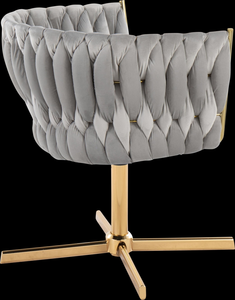 Sutcliff Silver Swivel Accent Chair - Thumbnail - Image 7