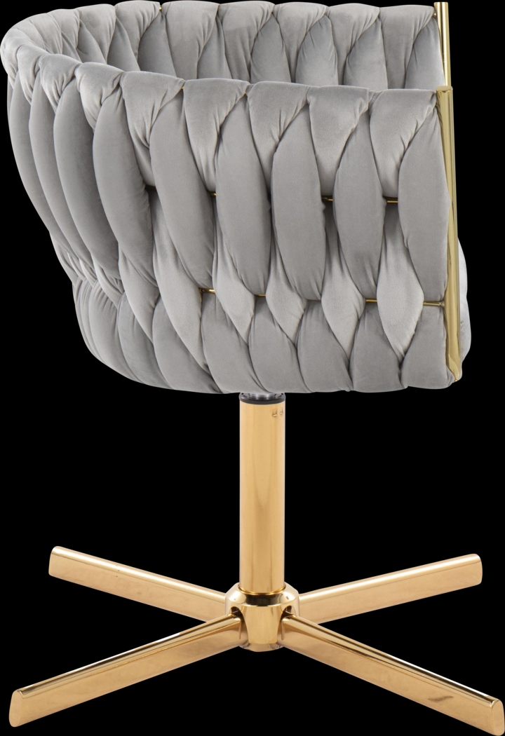 Sutcliff Silver Swivel Accent Chair - Thumbnail - Image 8