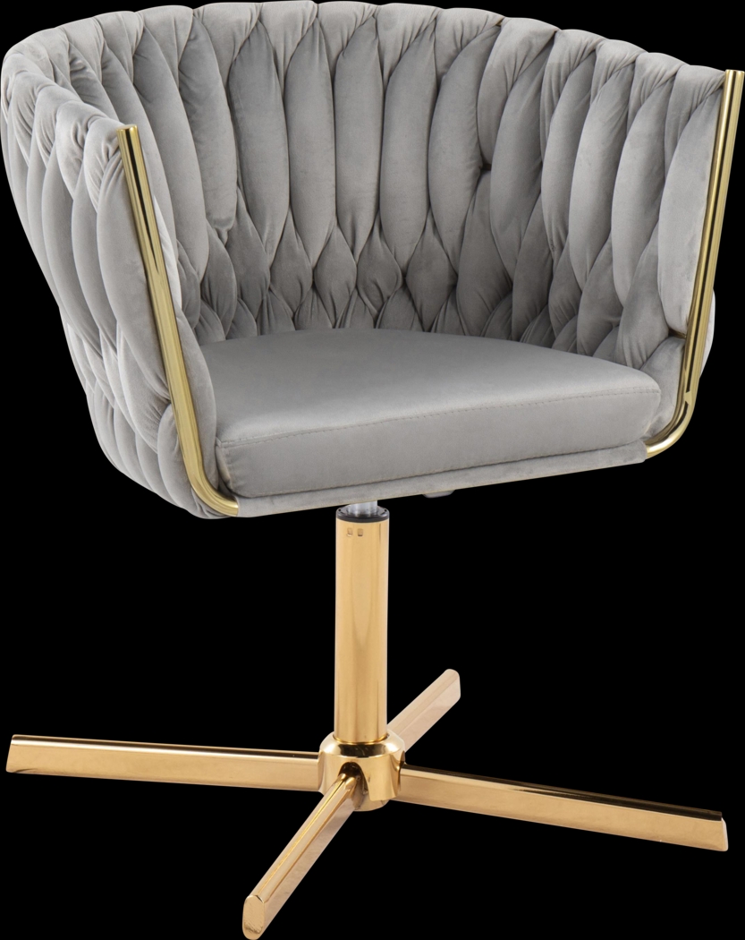 Sutcliff Silver Swivel Accent Chair - Thumbnail - Image 1