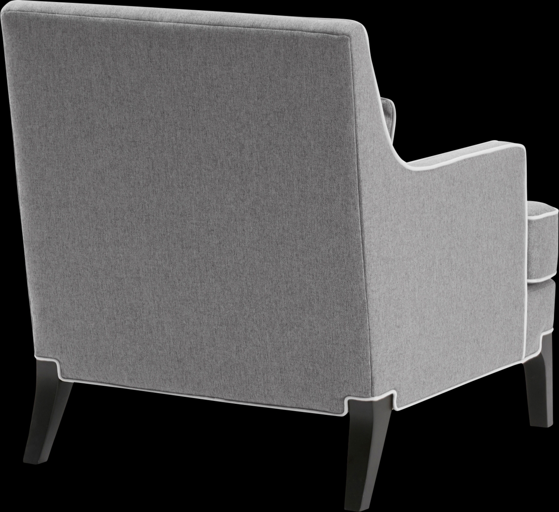 Suter Gray Accent Chair - Thumbnail - Image 3