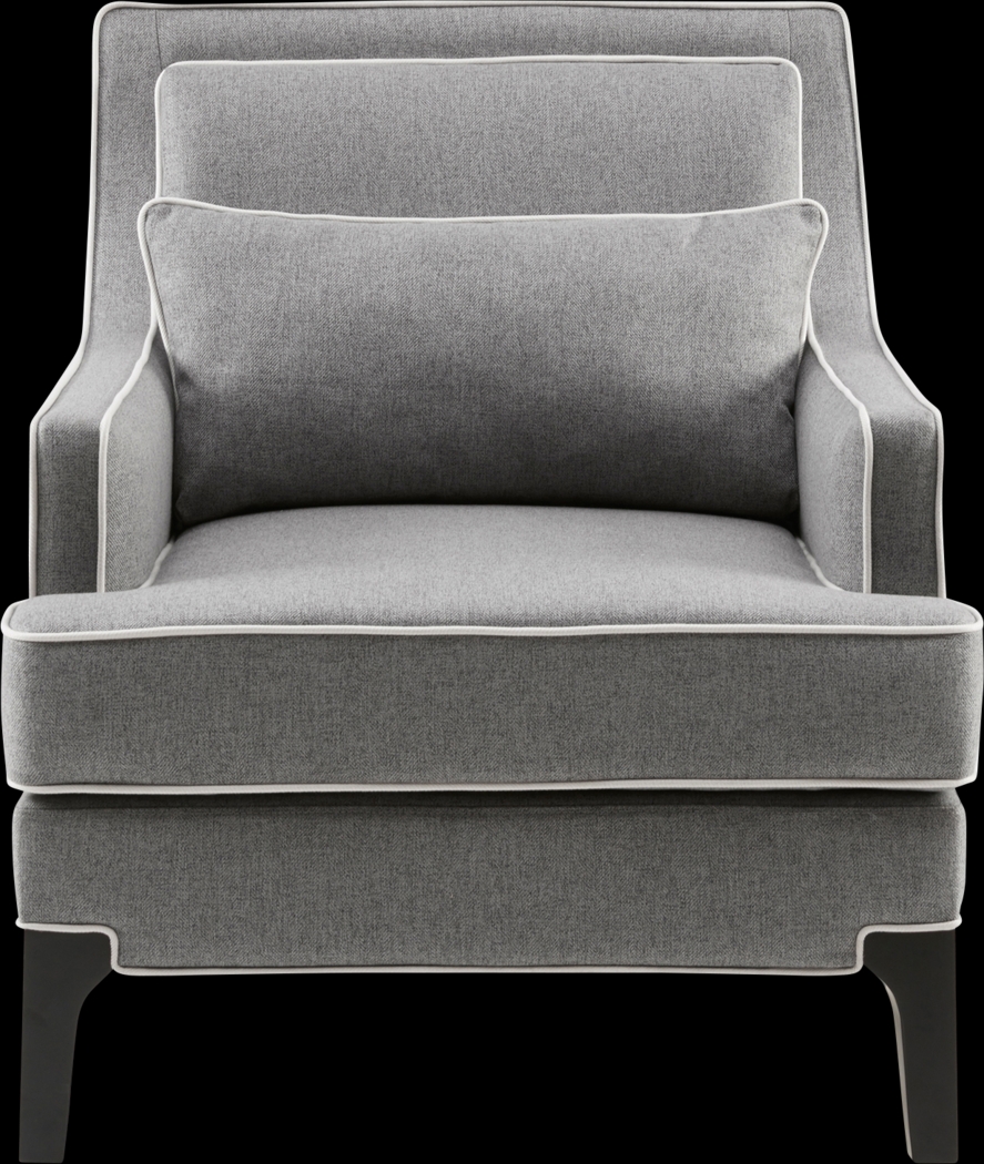 Suter Gray Accent Chair - Thumbnail - Image 4