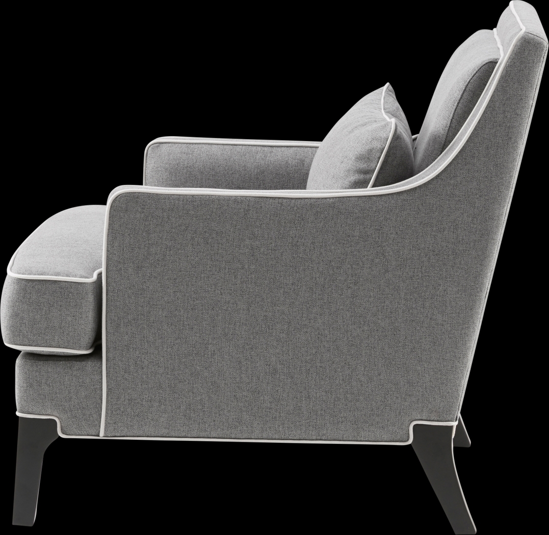 Suter Gray Accent Chair - Thumbnail - Image 5
