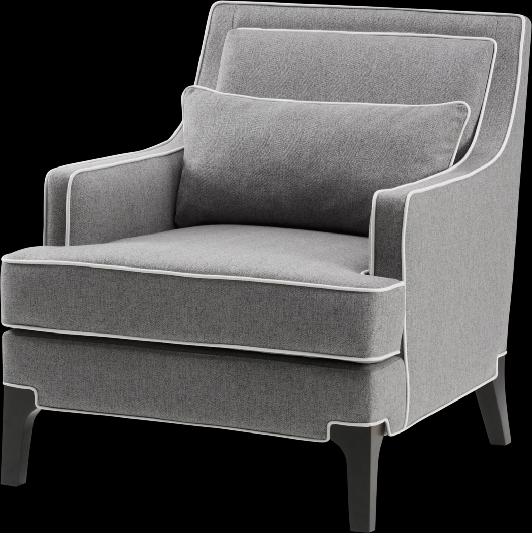 Suter Gray Accent Chair - Thumbnail - Image 1