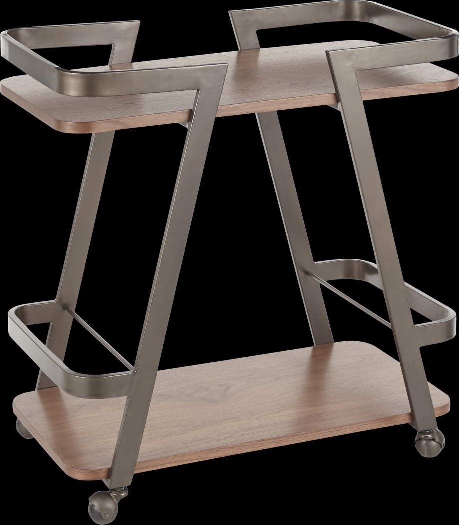 Sutherlin Walnut Bar Cart - Thumbnail - Image 1