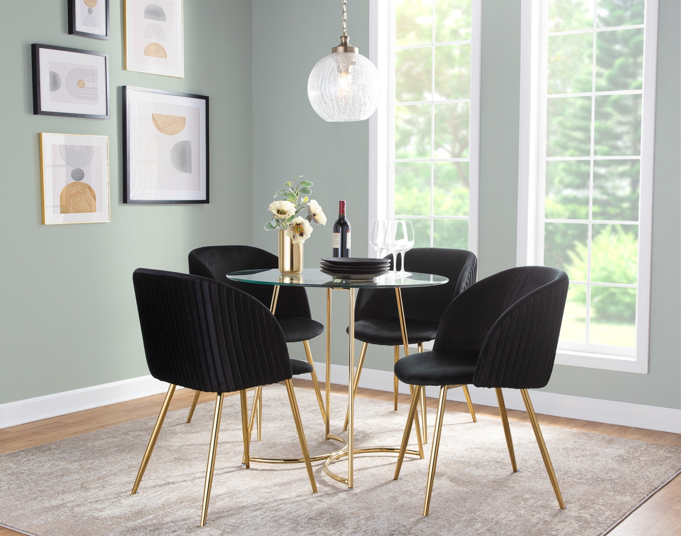 Sutlive I Black Dining Chair Set of 2 - Thumbnail - Image 7