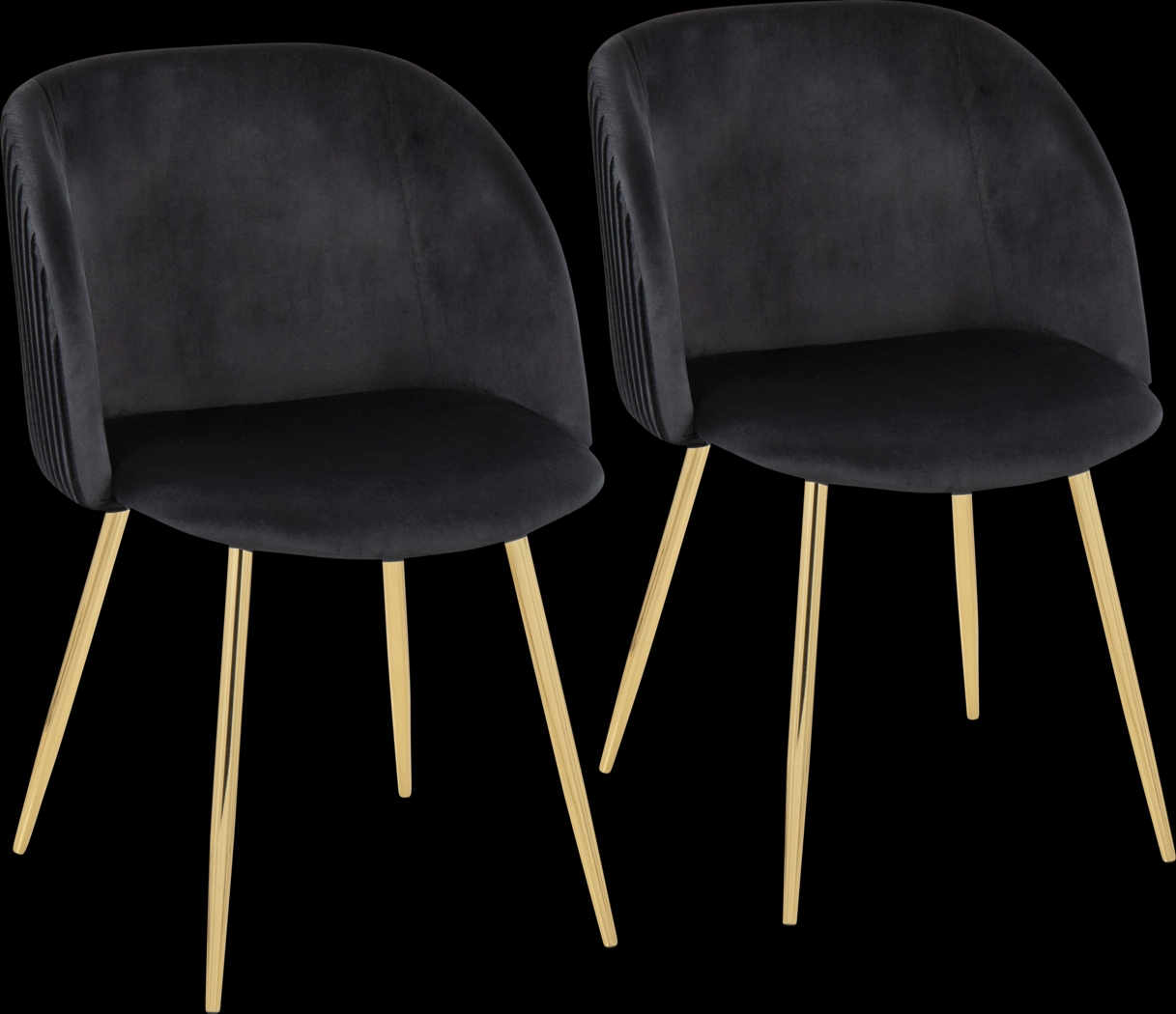 Sutlive I Black Dining Chair Set of 2 - Thumbnail - Image 1