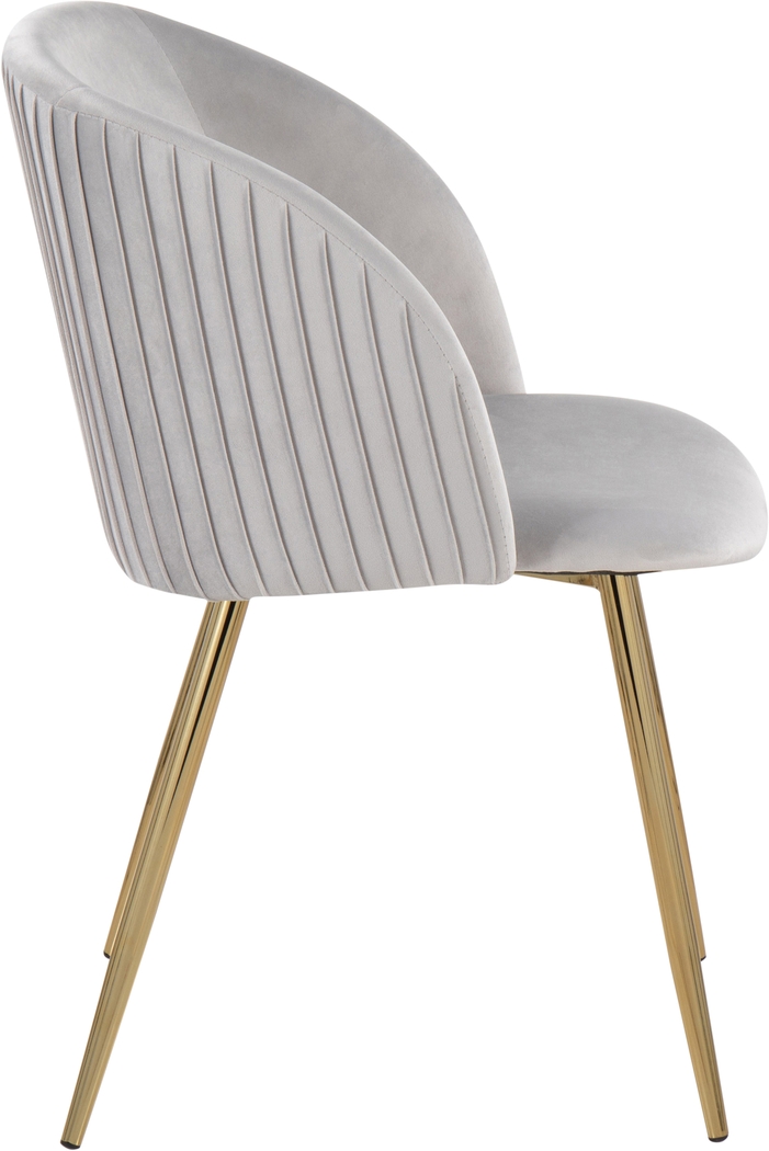 Sutlive I Silver Dining Chair Set of 2 - Thumbnail - Image 3