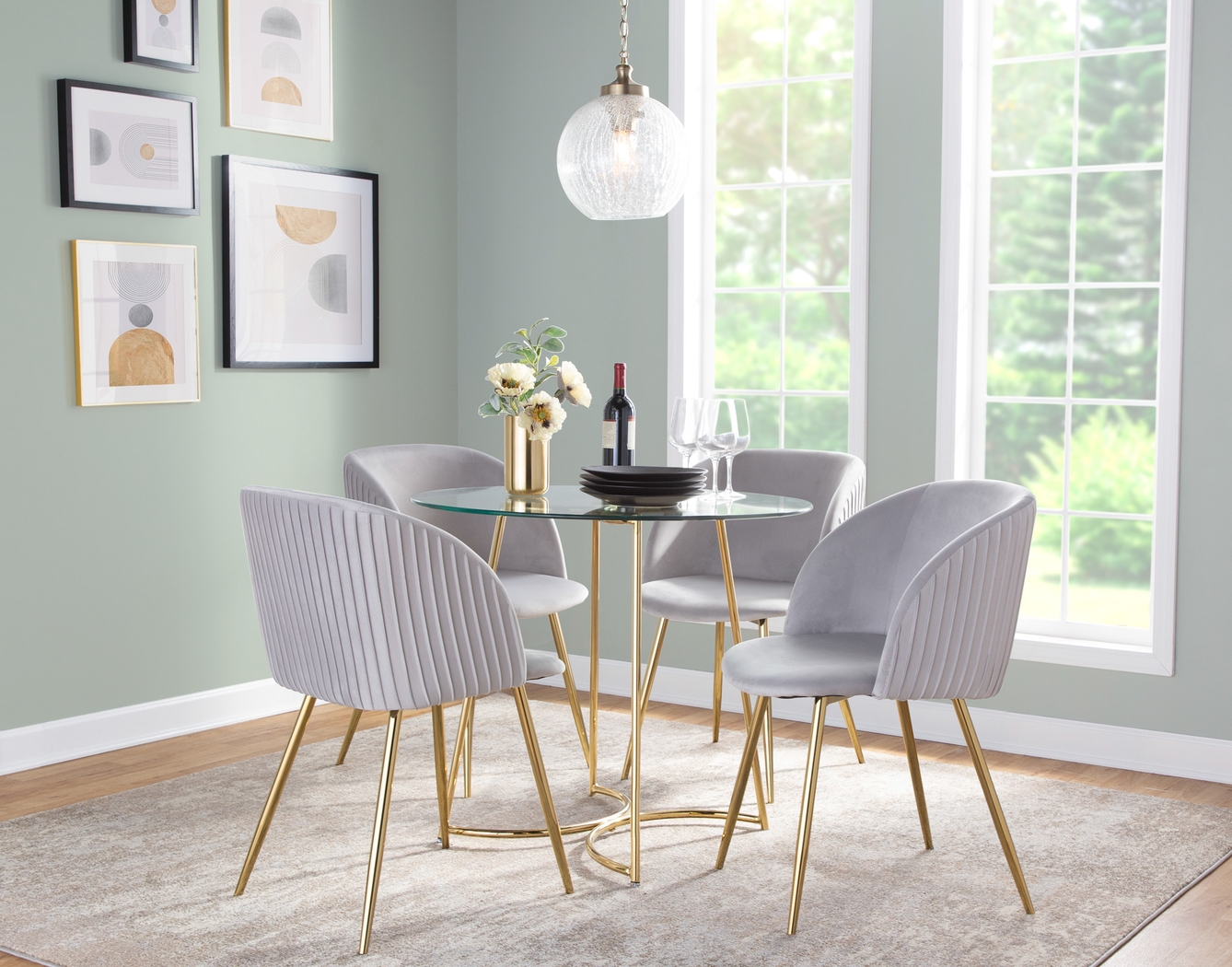 Sutlive I Silver Dining Chair Set of 2 - Thumbnail - Image 8