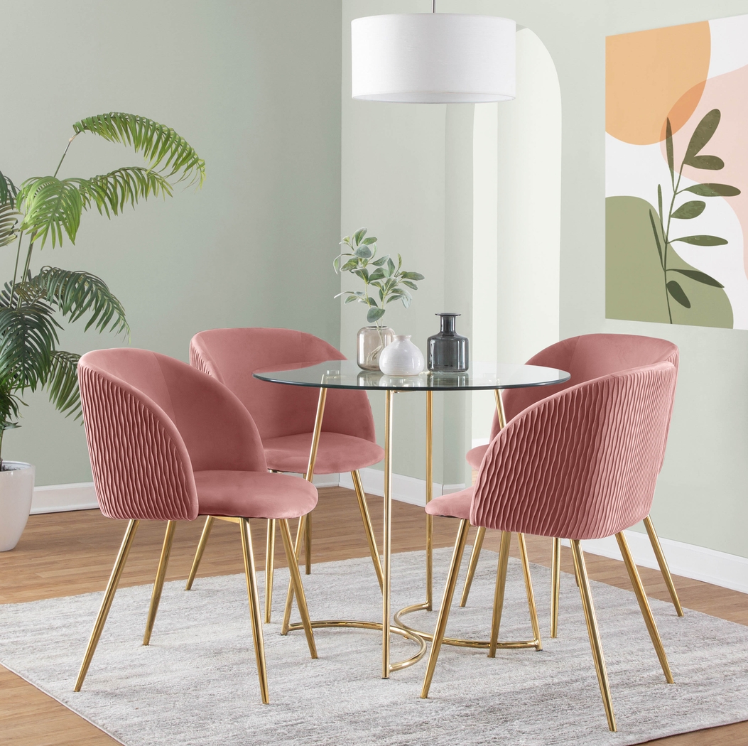 Sutlive II Pink Dining Chair Set of 2 - Thumbnail - Image 8