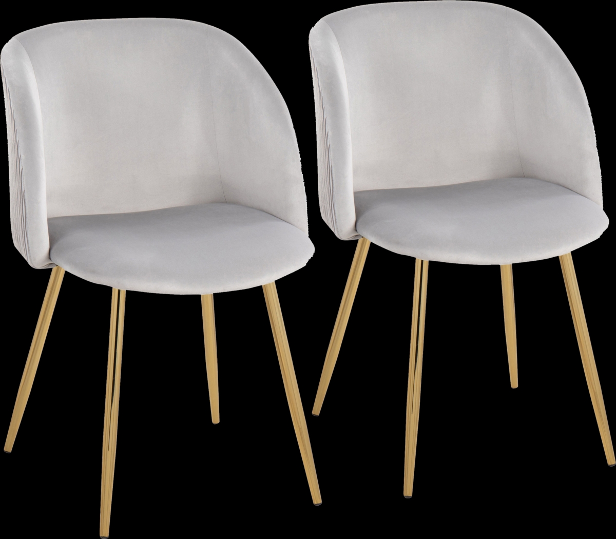 Sutlive II Silver Dining Chair Set of 2 - Thumbnail - Image 1