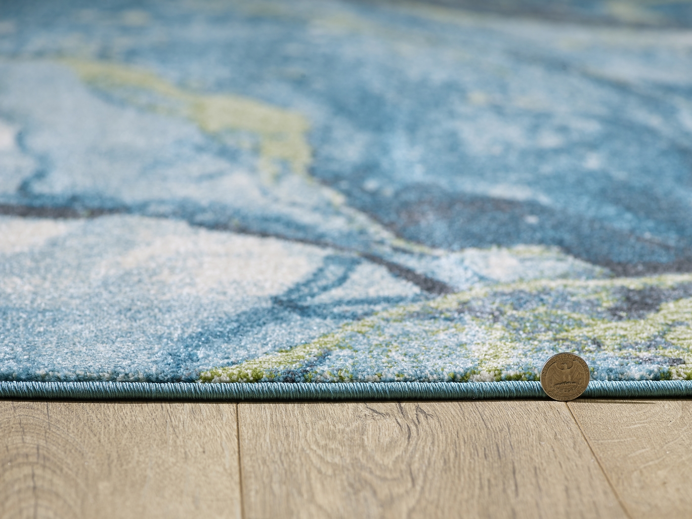 Sutnia Blue 5'3 x 7'7 Rug - Thumbnail - Image 5