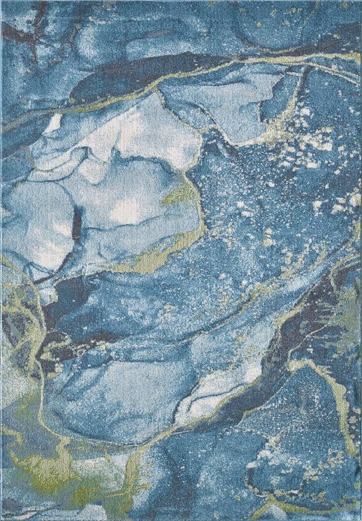 Sutnia Blue 5'3 x 7'7 Rug - Thumbnail - Image 1