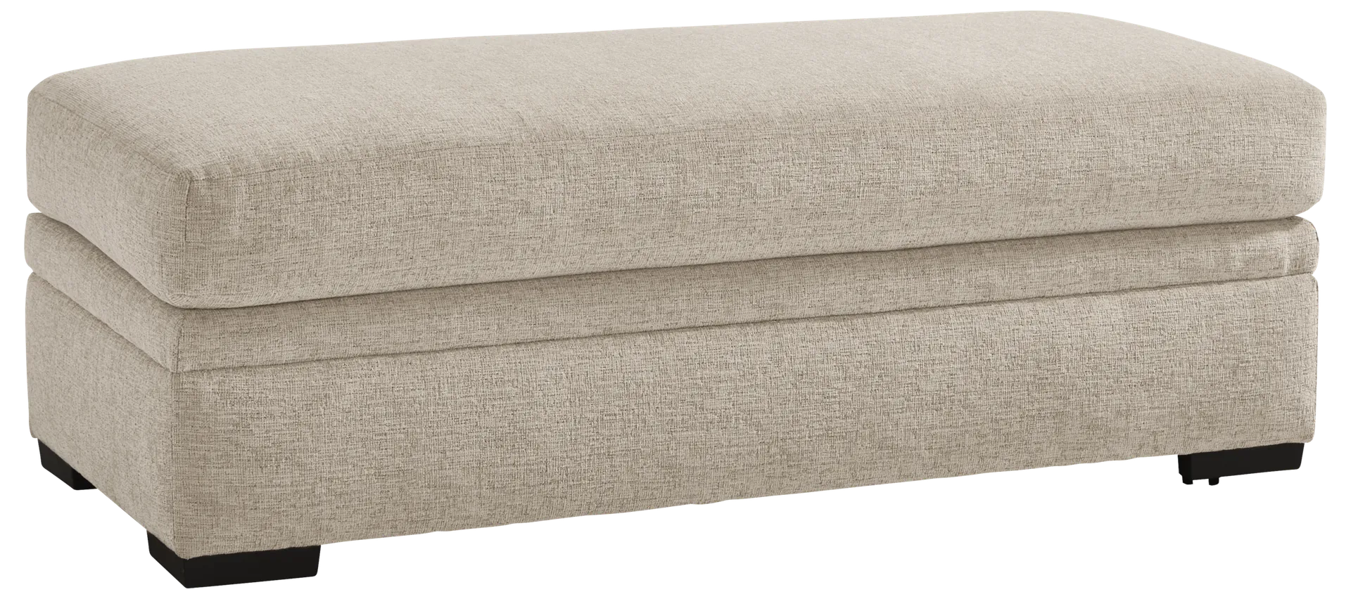 beige storage ottoman