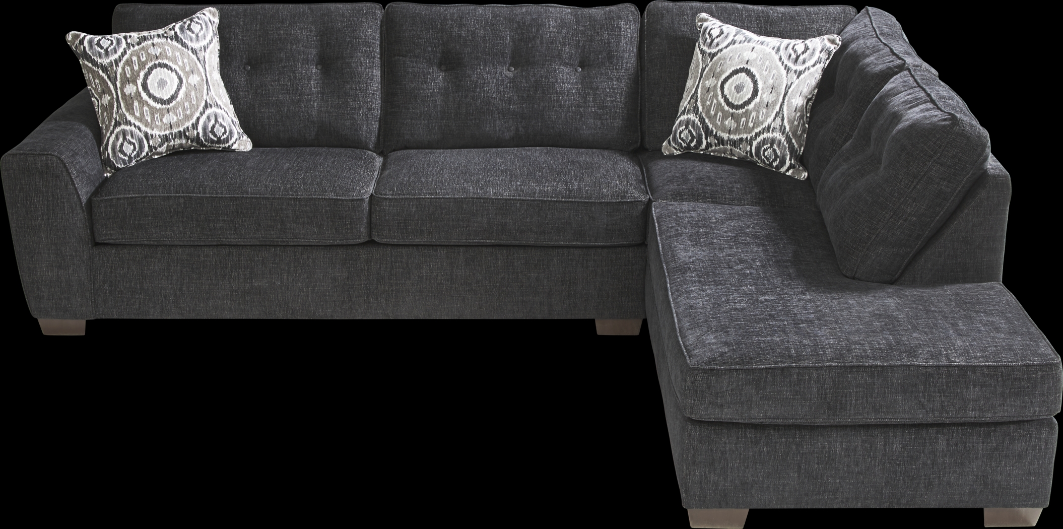 Sutton Lane Black 5 Pc Sectional Living Room - Thumbnail - Image 6