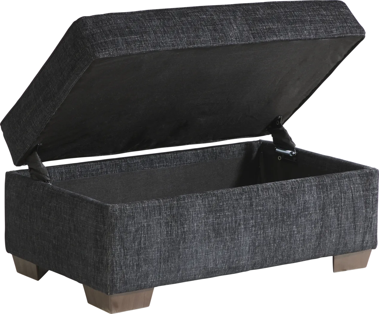 Sutton Lane Black Storage Cocktail Ottoman - Thumbnail - Image 3